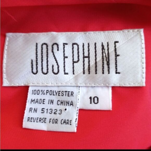 JOSEPHINE VINTAGE RED BLOUSE SZ.10 EUC - Picture 3 of 3